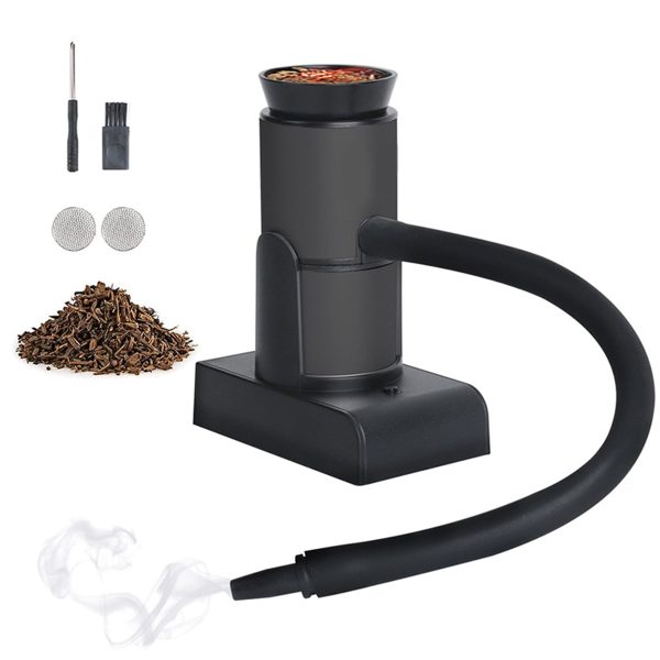 Tcwhniev Food Smoker Kit with Wood Chips Battery Powered Cocktail Smoker Indoor Smoke Infuser Household Smoking Machine Cooking Tool Kitchen Accessories for Drinks and Food