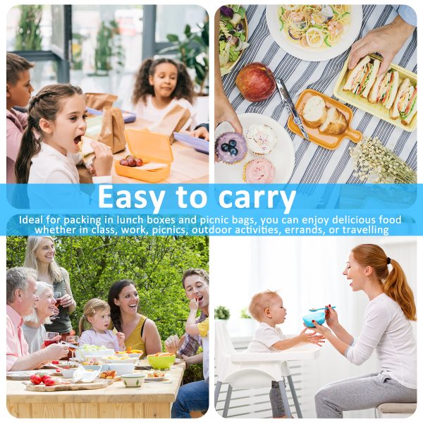 Tcwhniev Kids Silverware, 36Pieces Toddler Utensils,Reusable Kids Forks and Spoons Set, Kids Utensils Set for LunchBox, 18x Safe Forks,18 x Children Spoons - Image 3