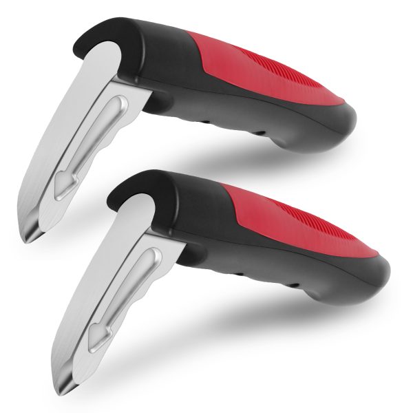 Tcwhniev 2Pcs Car Door Assist Handle 2 in 1 Multifunction Vehicle Support Handles Window Breaker Portable Automotive Car Handle Assist for Elderly and Car Emergency Tool - Image 2