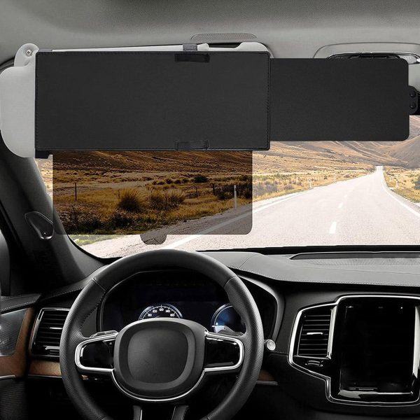 Tcwhniev Anti-Glare Autotmotive Window Shades, Black,7.41 x 0.78"