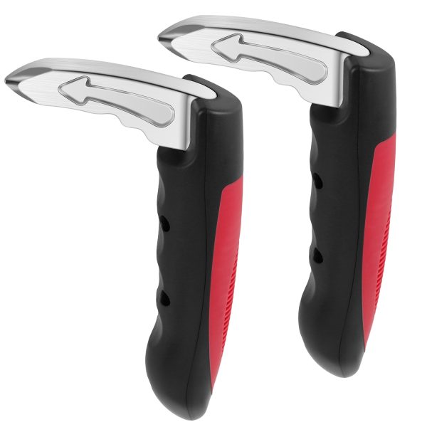 Tcwhniev 2Pcs Car Door Assist Handle 2 in 1 Multifunction Vehicle Support Handles Window Breaker Portable Automotive Car Handle Assist for Elderly and Car Emergency Tool