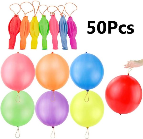 Tcwhniev - 50 Pcs 18" Party Punch Balloons - Easy to Inflate,Party Balloons, Wedding Balloons for Decoration
