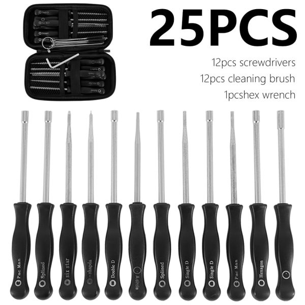 Tcwhniev 25 PCS Carburetor Adjustment Tool, Carburator Adjusting Kit for 2-Cycle Small Engine