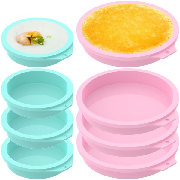 Jetcloudlive 8Pcs Air Fryer Egg Mold Silicone Egg Boiler Mold Cup Nonstick Egg Poacher Cups Temperature Resistant Egg Poaching Cup Microwave Egg Cooker Dishwasher Safe Egg Bite Maker for Oven