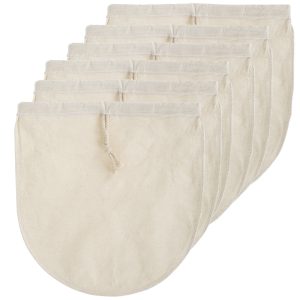 Austok 6pcs Nut Milk Bags, Reusable Fine Mesh Cheesecloth Bags for Straining, Yogurt Almond Milk Strainers, Filter Bag for Soy Yogurt Cold Brew Coffee Tea Juice